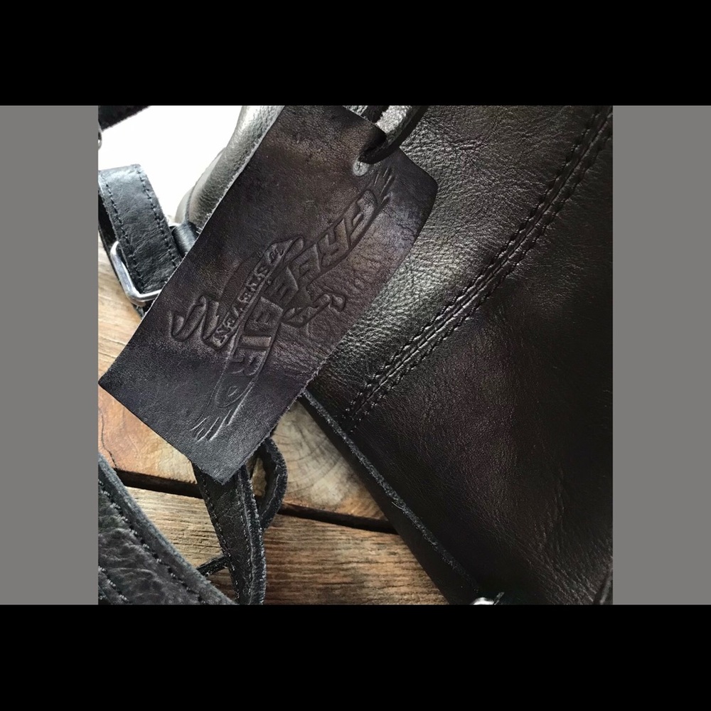 Freebird by Steven Black Leather Bag Backpack - Picture 4 of 7